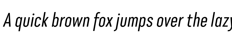 Preview of FONTSPRING DEMO - Cadmium Compressed Italic font