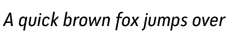 Preview of FONTSPRING DEMO - Cadmium Condensed Italic font