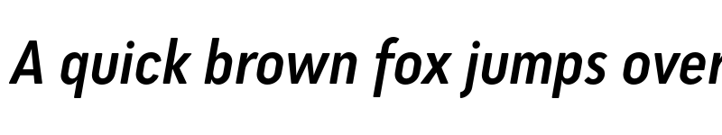 Preview of FONTSPRING DEMO - Cadmium Condensed Medium Italic font