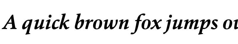 Preview of FONTSPRING DEMO - Cala-BoldItalic Regular font