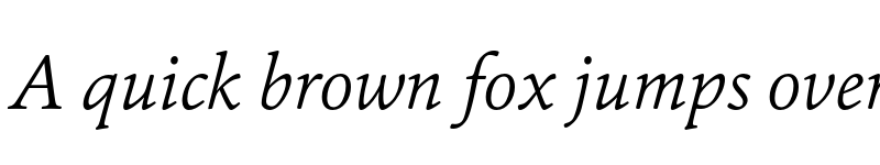 Preview of FONTSPRING DEMO - Cala-LightItalic Regular font