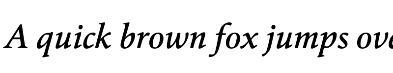 Preview of FONTSPRING DEMO - Cala-MediumItalic Regular font