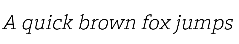 Preview of FONTSPRING DEMO - Calanda ExtraLight Italic font