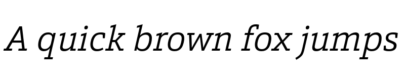 Preview of FONTSPRING DEMO - Calanda Light Italic font