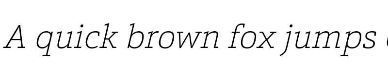 Preview of FONTSPRING DEMO - Calanda Thin Italic font