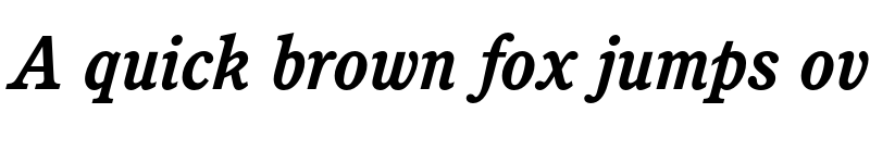 Preview of FONTSPRING DEMO - Calgary Bold Italic font