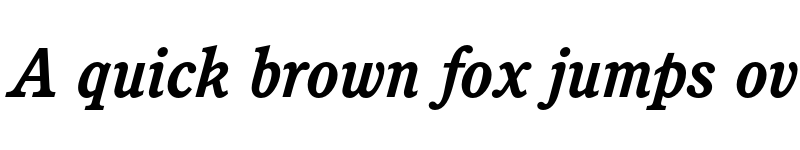 Preview of FONTSPRING DEMO - Calgary Pro Bold Italic font