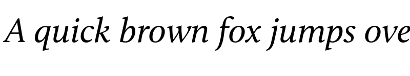 Preview of FONTSPRING DEMO - Calluna Italic font