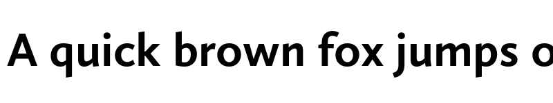 Preview of FONTSPRING DEMO - Calluna Sans Bold font