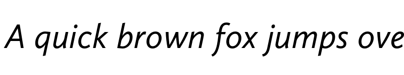 Preview of FONTSPRING DEMO - Calluna Sans Italic font