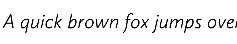 Preview of FONTSPRING DEMO - Calluna Sans Light Italic font