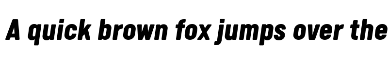 Preview of FONTSPRING DEMO - Calps Black Italic font