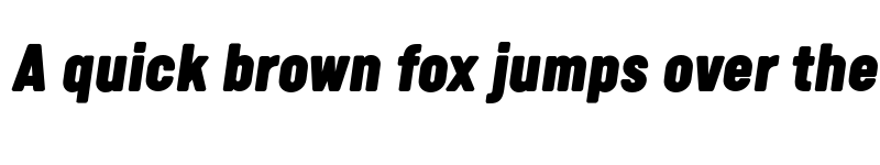 Preview of FONTSPRING DEMO - Calps ExtraBlack Italic font