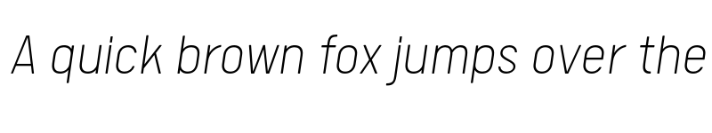 Preview of FONTSPRING DEMO - Calps ExtraLight Italic font