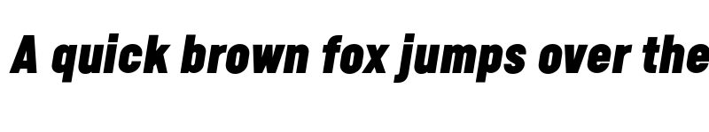 Preview of FONTSPRING DEMO - Calps Sans ExtraBlack Italic font