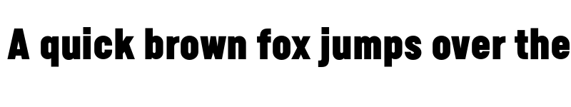 Preview of FONTSPRING DEMO - Calps Sans ExtraBlack Regular font