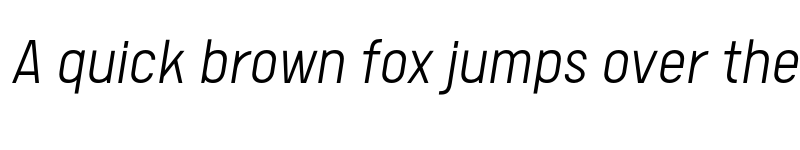 Preview of FONTSPRING DEMO - Calps Sans Light Italic font
