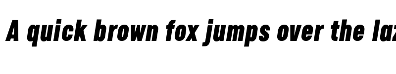 Preview of FONTSPRING DEMO - Calps Sans Slim Black Italic font