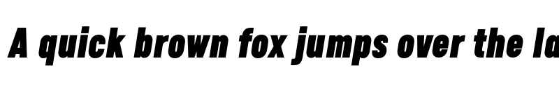 Preview of FONTSPRING DEMO - Calps Sans Slim ExtraBlack Italic font