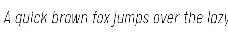 Preview of FONTSPRING DEMO - Calps Sans Slim ExtraLight Italic font