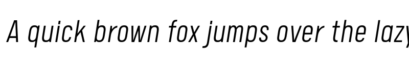 Preview of FONTSPRING DEMO - Calps Sans Slim Light Italic font