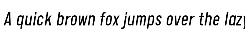 Preview of FONTSPRING DEMO - Calps Sans Slim SemiLight Italic font