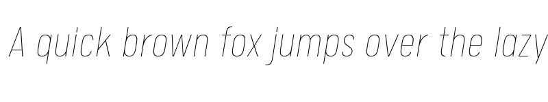 Preview of FONTSPRING DEMO - Calps Sans Slim Thin Italic font