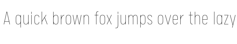 Preview of FONTSPRING DEMO - Calps Sans Slim Thin Regular font