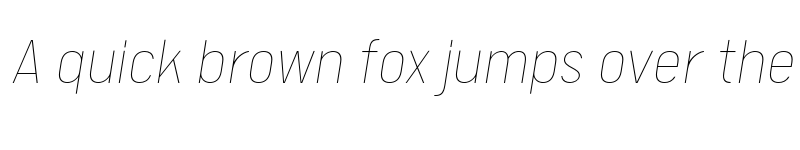 Preview of FONTSPRING DEMO - Calps Sans Thin Italic font