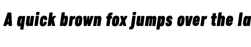 Preview of FONTSPRING DEMO - Calps Slim ExtraBlack Italic font