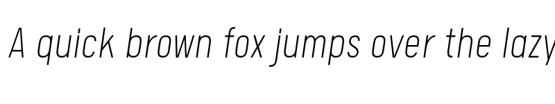 Preview of FONTSPRING DEMO - Calps Slim ExtraLight Italic font
