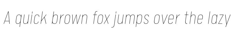 Preview of FONTSPRING DEMO - Calps Slim Thin Italic font