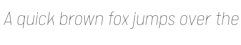Preview of FONTSPRING DEMO - Calps Thin Italic font