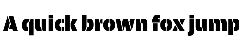 Preview of FONTSPRING DEMO - Calton Black Stencil Regular font