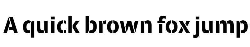 Preview of FONTSPRING DEMO - Calton Bold Stencil Regular font