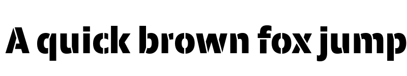 Preview of FONTSPRING DEMO - Calton Extrabold Stencil Regular font