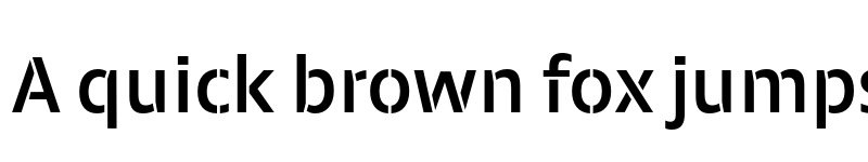 Preview of FONTSPRING DEMO - Calton Medium Stencil Regular font