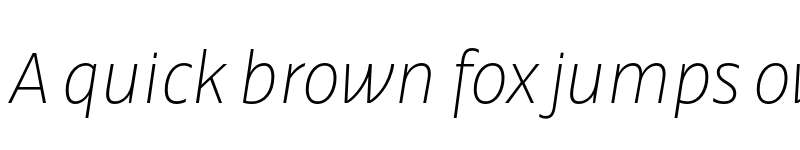 Preview of FONTSPRING DEMO - Calton Thin Italic Regular font