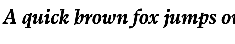 Preview of FONTSPRING DEMO - Calvino Bold Italic font