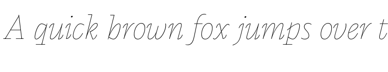 Preview of FONTSPRING DEMO - Calvino Grande Monoline Italic font