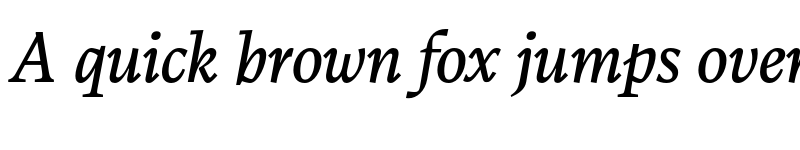 Preview of FONTSPRING DEMO - Calvino Italic font