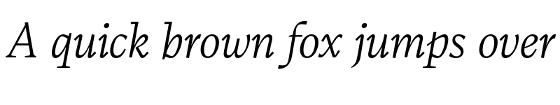 Preview of FONTSPRING DEMO - Calvino Light Italic font