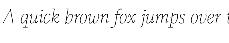 Preview of FONTSPRING DEMO - Calvino Thin Italic font