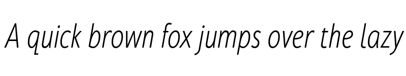 Preview of FONTSPRING DEMO - Cambridge Light Cond Italic font