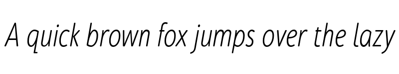 Preview of FONTSPRING DEMO - Cambridge Round Light Cond Italic font