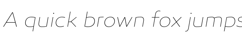 Preview of FONTSPRING DEMO - Canaro Thin Italic Regular font