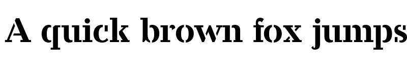 Preview of FONTSPRING DEMO - Candela Stencil Regular font