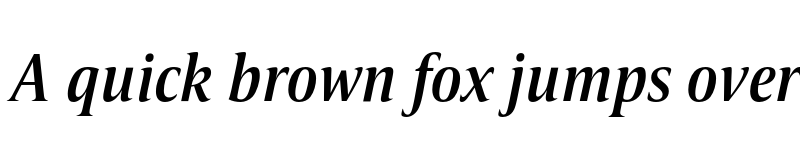 Preview of FONTSPRING DEMO - Candide Cond Medium Italic font