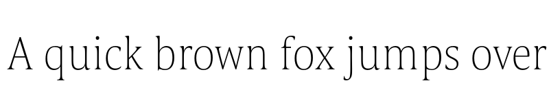 Preview of FONTSPRING DEMO - Candide Cond Thin Regular font