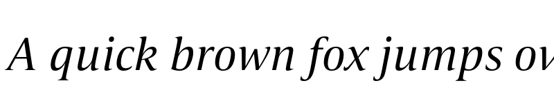 Preview of FONTSPRING DEMO - Candide Italic font